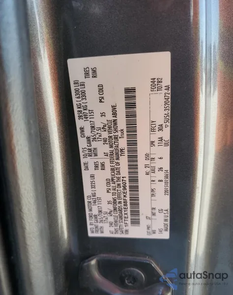 2015 Ford F150 Super Cab from USA, damaged, VIN 1FTEX1E88FKE96071